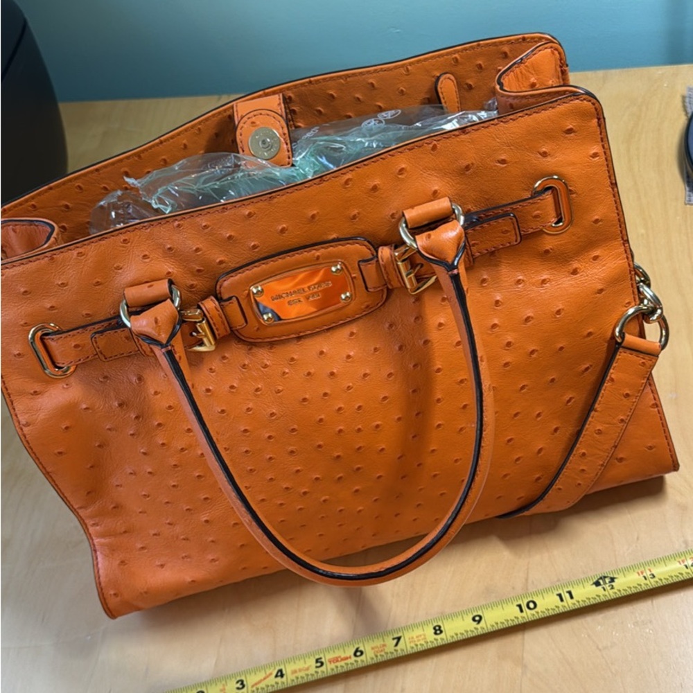 Michael Kors Orange Satchel Bag
